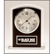 BC965 Black Wood Accent Clock